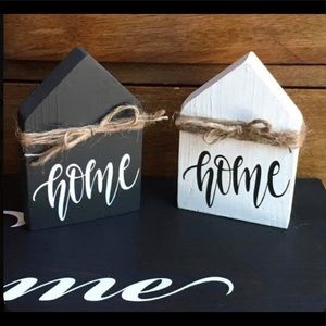 Wooden Home accent decor piece